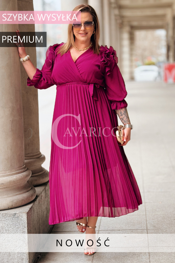 Kleid in Purpur – Große Größen | Cavaricci.de