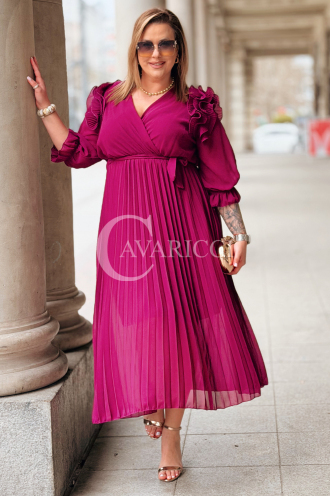 Kleid in Purpur – Große Größen | Cavaricci.de