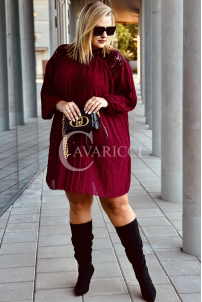 AREZZO Kleid in Bordeaux – Große Größen | Cavaricci.de