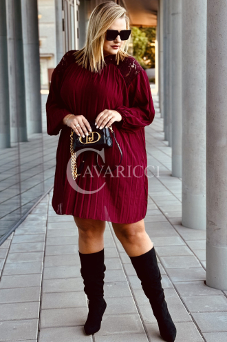 AREZZO Kleid in Bordeaux – Große Größen | Cavaricci.de