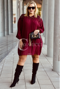 AREZZO Kleid in Bordeaux – Große Größen | Cavaricci.de