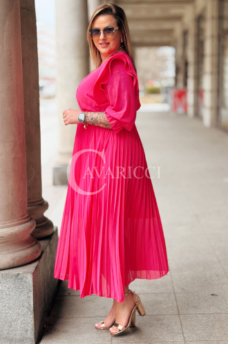 Kleid in Fuchsia – Große Größen | Cavaricci.de
