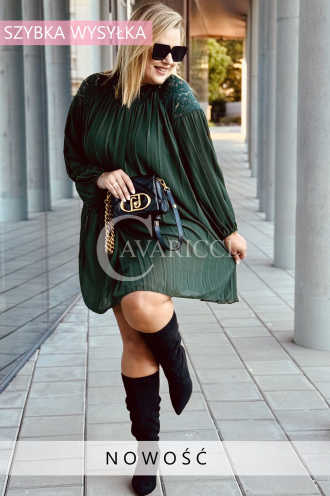 AREZZO Kleid in Flaschengrün – Große Größen | Cavaricci.de