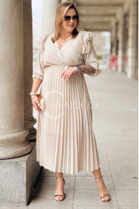 Kleid in Beige – Große Größen | Cavaricci.de