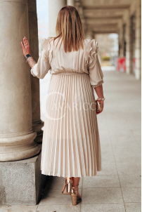 Kleid in Beige – Große Größen | Cavaricci.de