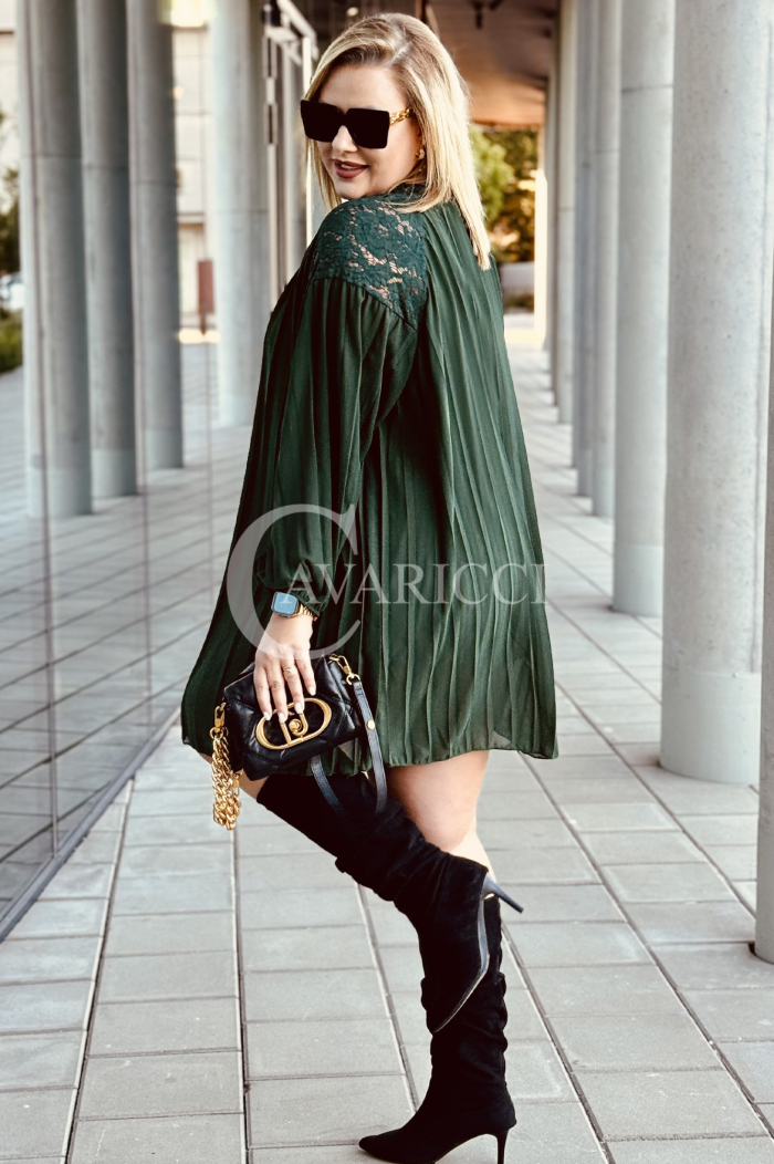 AREZZO Kleid in Flaschengrün – Große Größen | Cavaricci.de