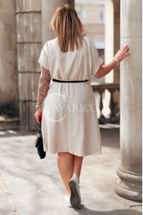 Kleid in Beige – Große Größen | Cavaricci.de