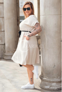 Kleid in Beige – Große Größen | Cavaricci.de