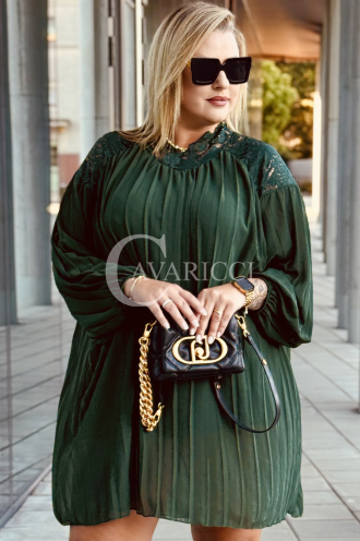 AREZZO Kleid in Flaschengrün – Große Größen | Cavaricci.de
