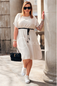 Kleid in Beige – Große Größen | Cavaricci.de