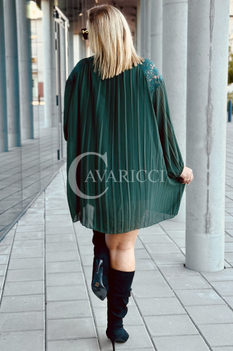 AREZZO Kleid in Flaschengrün – Große Größen | Cavaricci.de
