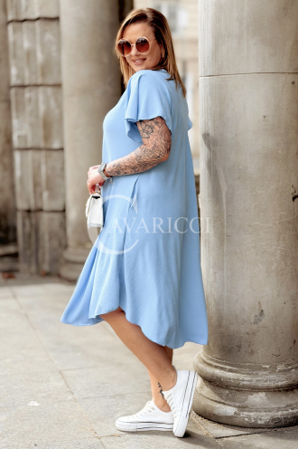 Kleid in Hellblau – Große Größen | Cavaricci.de