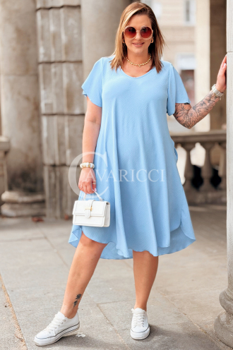 Kleid in Hellblau – Große Größen | Cavaricci.de