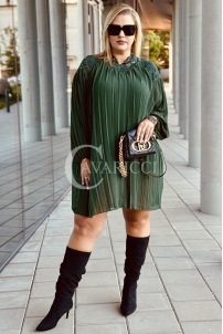 AREZZO Kleid in Flaschengrün – Große Größen | Cavaricci.de