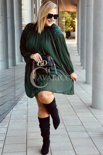 AREZZO Kleid in Flaschengrün – Große Größen | Cavaricci.de
