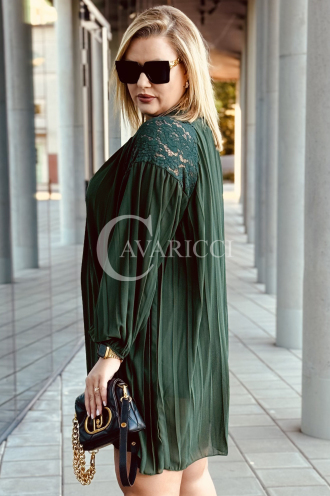 AREZZO Kleid in Flaschengrün – Große Größen | Cavaricci.de