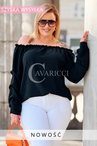 Bluse in Schwarz – Große Größen | Cavaricci.de