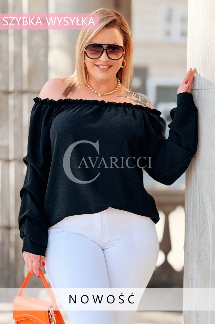 Bluse in Schwarz – Große Größen | Cavaricci.de