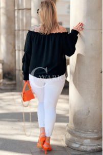 Bluse in Schwarz – Große Größen | Cavaricci.de