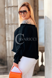 Bluse in Schwarz – Große Größen | Cavaricci.de