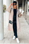 GENUA - Klassische lange stilvolle Parka-Jacke in Beige
