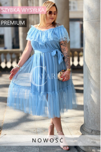 Kleid in Hellblau – Große Größen | Cavaricci.de