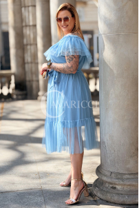Kleid in Hellblau – Große Größen | Cavaricci.de
