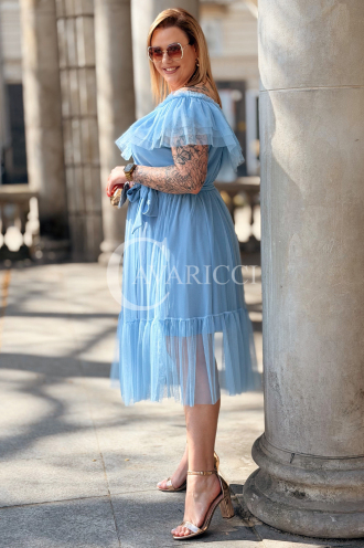 Kleid in Hellblau – Große Größen | Cavaricci.de