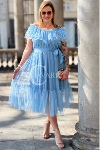 Kleid in Hellblau – Große Größen | Cavaricci.de