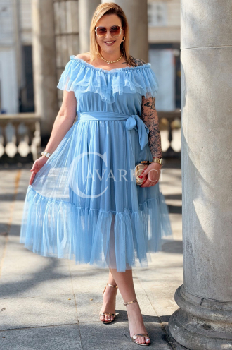 Kleid in Hellblau – Große Größen | Cavaricci.de
