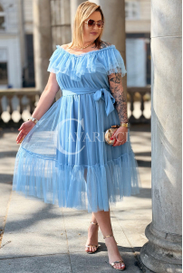 Kleid in Hellblau – Große Größen | Cavaricci.de