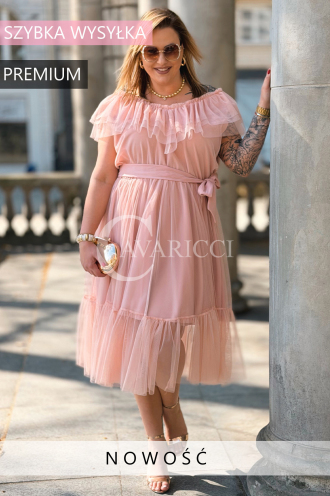 Kleid in Puderrosa – Große Größen | Cavaricci.de