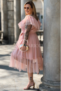 Kleid in Puderrosa – Große Größen | Cavaricci.de