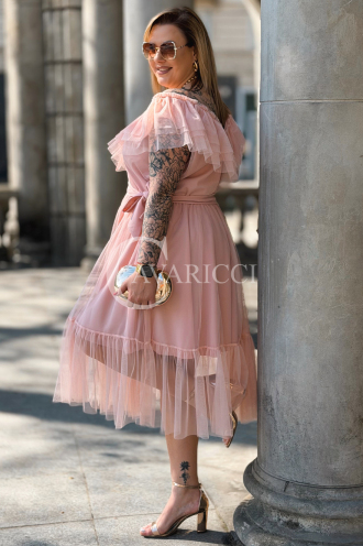 Kleid in Puderrosa – Große Größen | Cavaricci.de