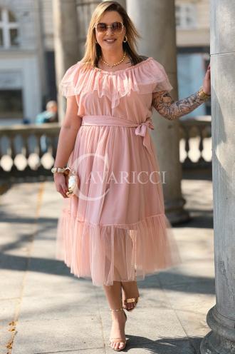 Kleid in Puderrosa – Große Größen | Cavaricci.de