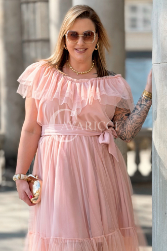 Kleid in Puderrosa – Große Größen | Cavaricci.de