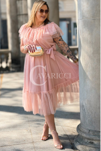 Kleid in Puderrosa – Große Größen | Cavaricci.de