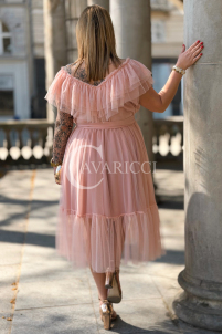 Kleid in Puderrosa – Große Größen | Cavaricci.de