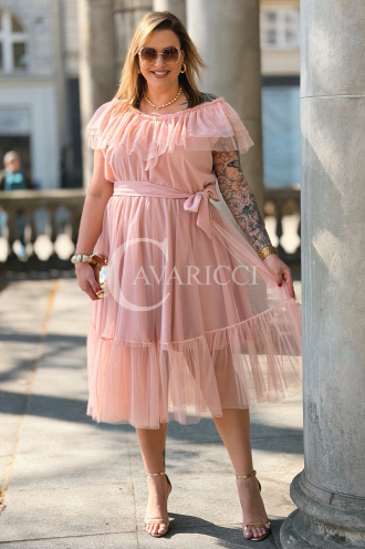 Kleid in Puderrosa – Große Größen | Cavaricci.de