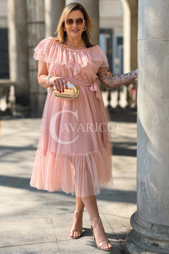 Kleid in Puderrosa – Große Größen | Cavaricci.de
