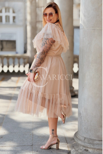 Kleid in Beige – Große Größen | Cavaricci.de