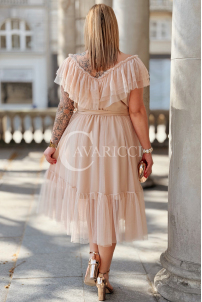 Kleid in Beige – Große Größen | Cavaricci.de