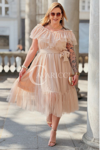 Kleid in Beige – Große Größen | Cavaricci.de