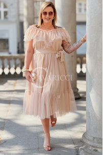 Kleid in Beige – Große Größen | Cavaricci.de