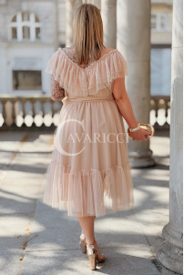 Kleid in Beige – Große Größen | Cavaricci.de