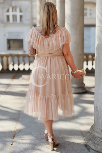 Kleid in Beige – Große Größen | Cavaricci.de