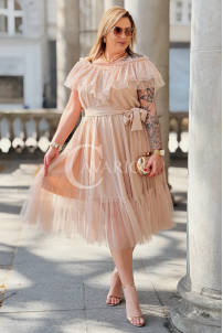 Kleid in Beige – Große Größen | Cavaricci.de