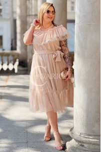 Kleid in Beige – Große Größen | Cavaricci.de