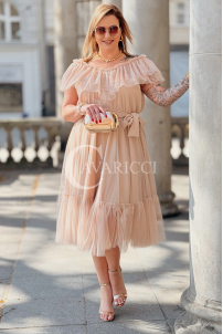 Kleid in Beige – Große Größen | Cavaricci.de