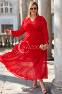 Kleid in Rot – Große Größen | Cavaricci.de